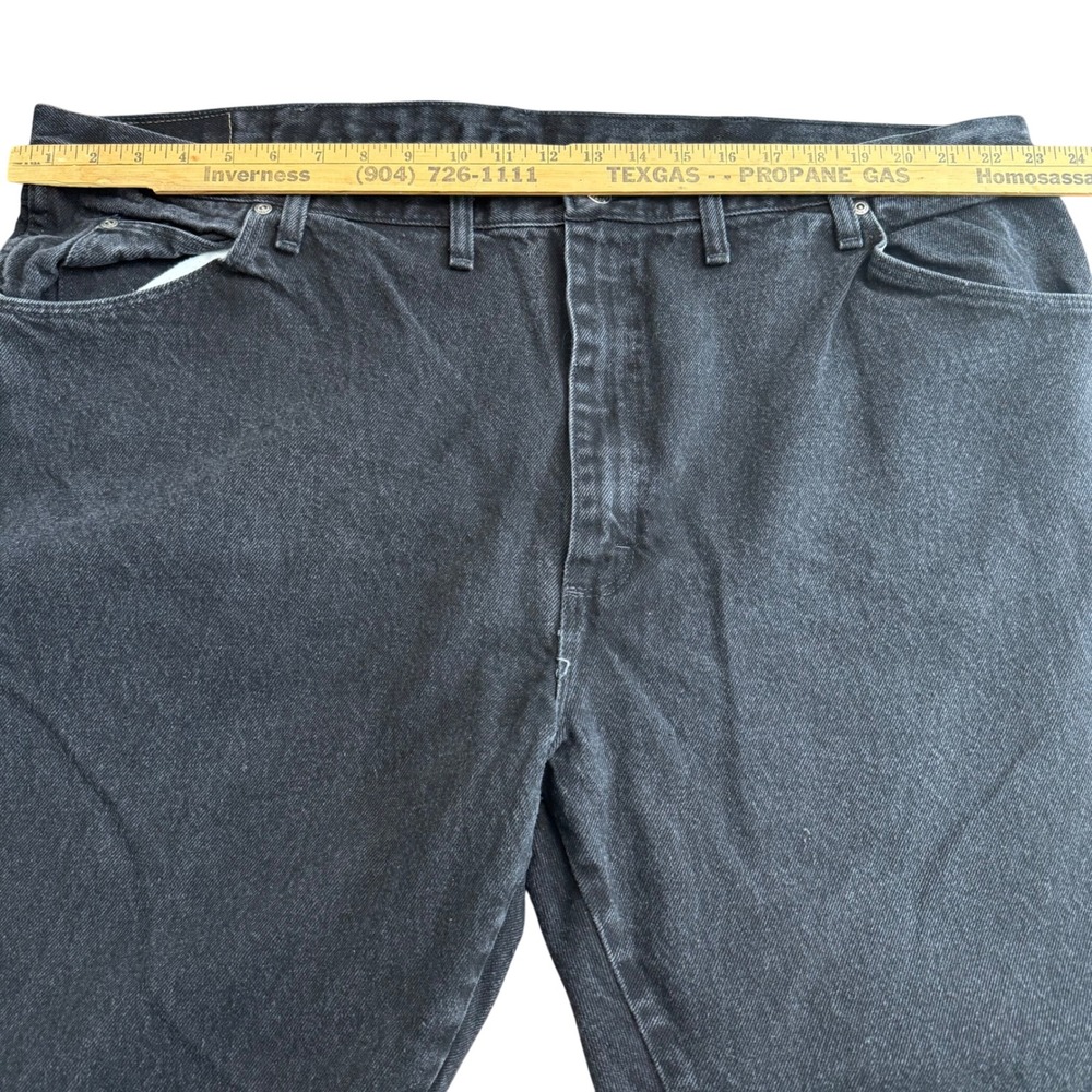 Wrangler Mens Jeans 46x29 Regular Fit Dark Wash Denim‎ Cotton - Picture 7 of 8